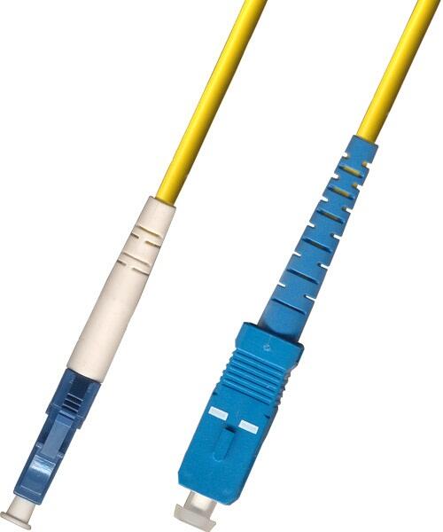 P-G2D-S2Y-LCU-SCU-xx Fiberworks AS  Patchcord hybrid LC/UPC-SC/UPC SM 9/125&#181;m G.652.D, Simplex 2mm, Yellow